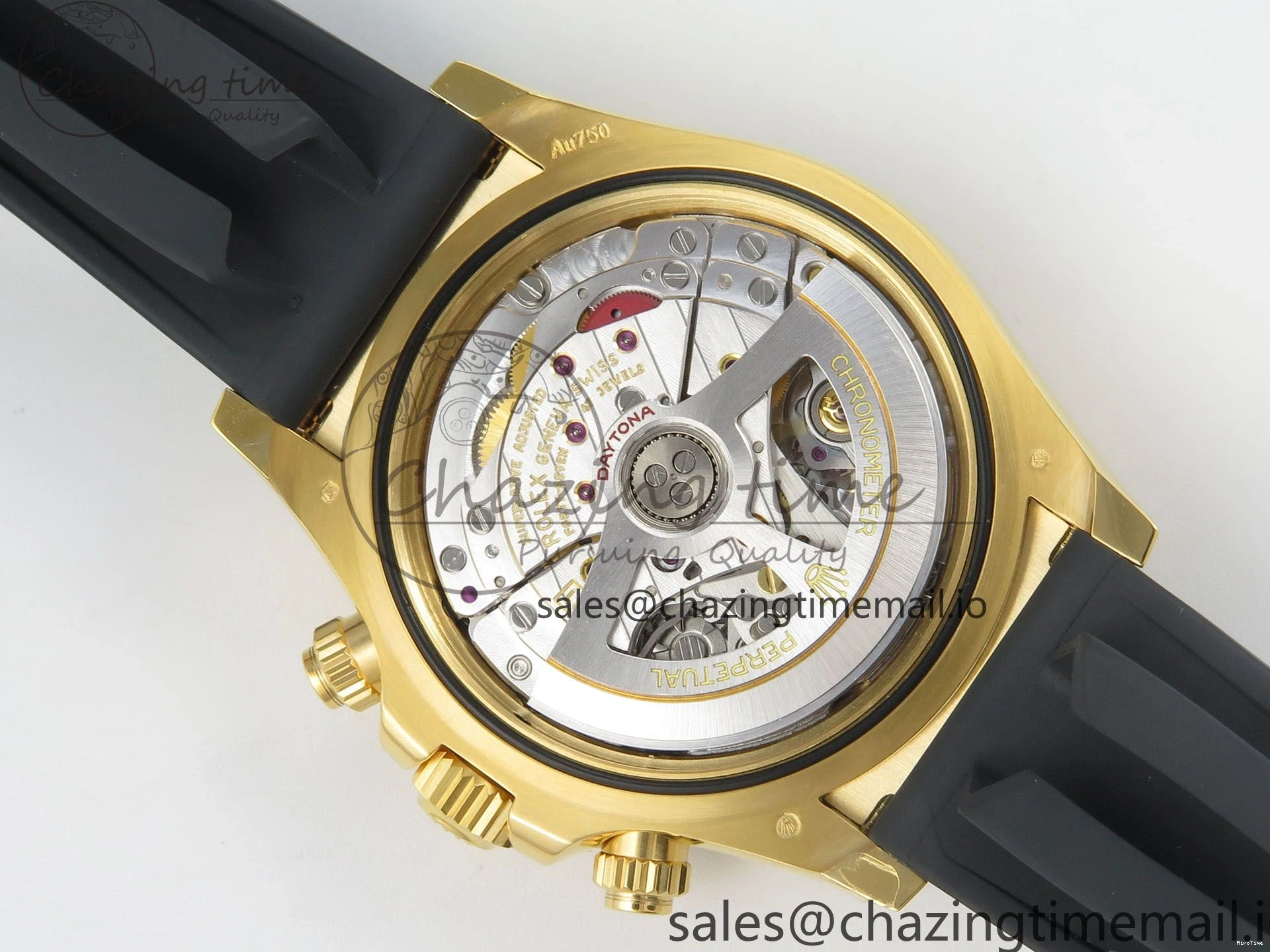 MiroTime 0524 Daytona 126518 VSF 1:1 Best Edition YG Black Dial on Oysterflex Strap VS4131 V2 (Weighted) Refined 329